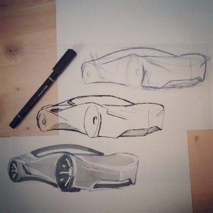 car fast sketch